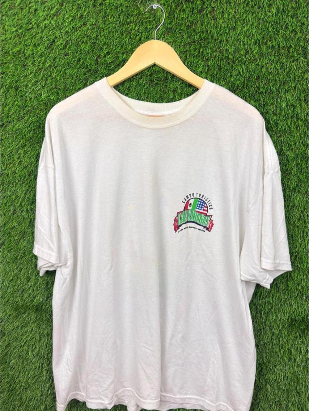 Vintage Guzman’s Cantina Mexico Tourist Double Sided Graphic White T-Shirt